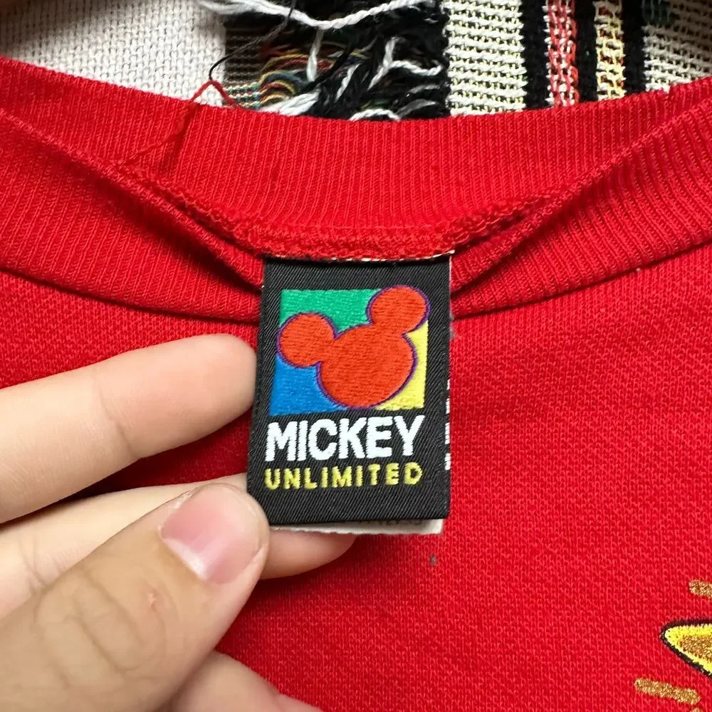 1990's Vintage Mickey Unlimited Christmas Crewneck - Picture 4 of 5